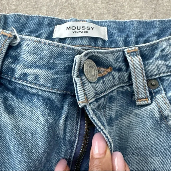 Moussy Vintage Distressed Slim Jeans Womens 27 - Picture 11 of 16